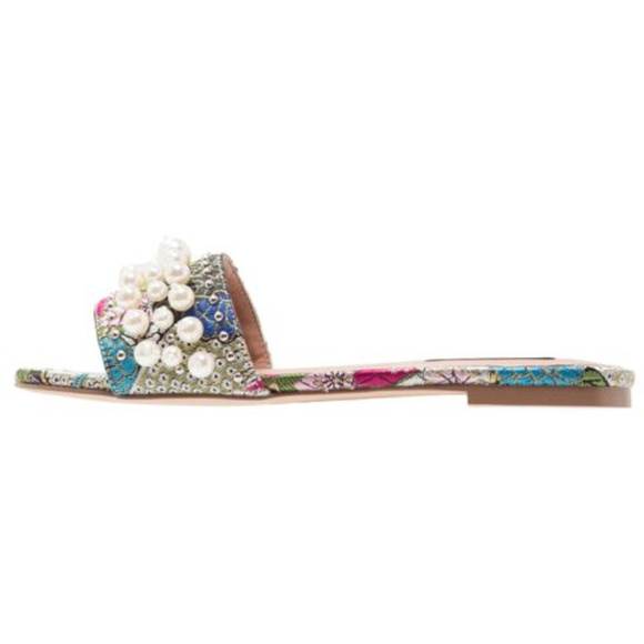 STEVE MADDEN Embellished Flat Slide Sandals - Picture 4 of 8